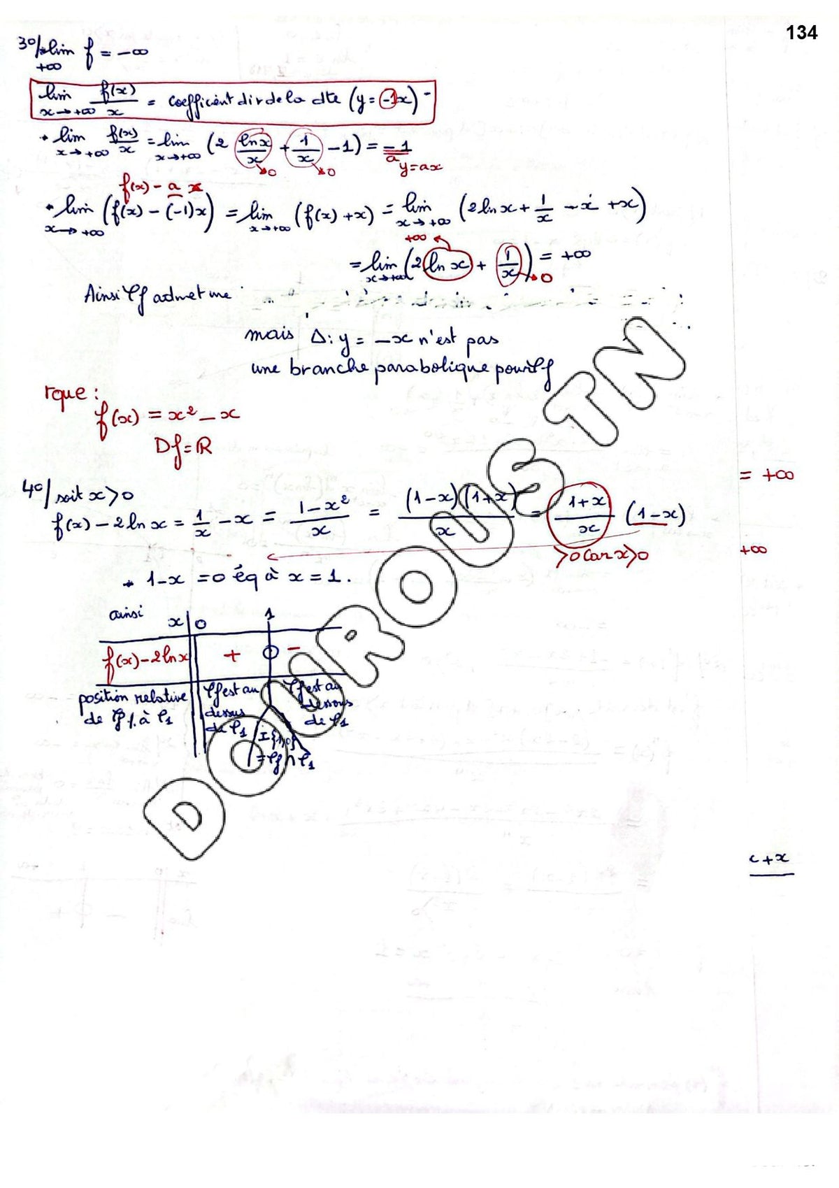Cours de mathématiques, curriculum vitae et exercices corrigés Tome 2 en couleur - BAC Sciences