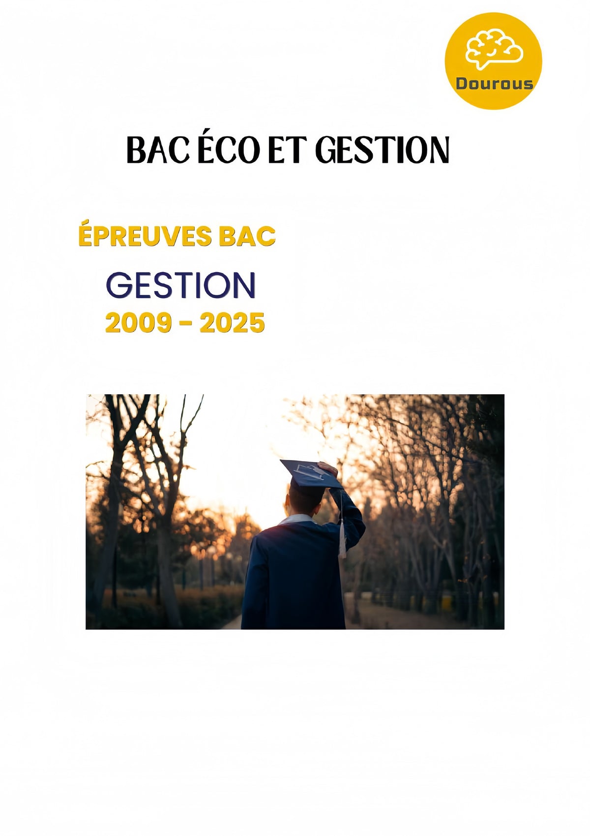 Gestion - Épreuves BAC corrigées : principale et contrôle (2009 - 2025)