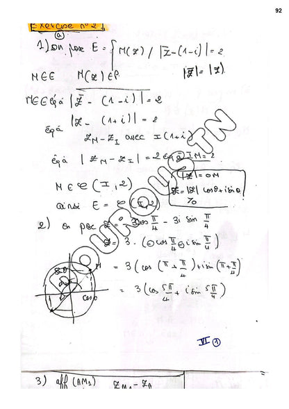 Math cours, résumés et exercices corrigés Tome 1- BAC Sciences