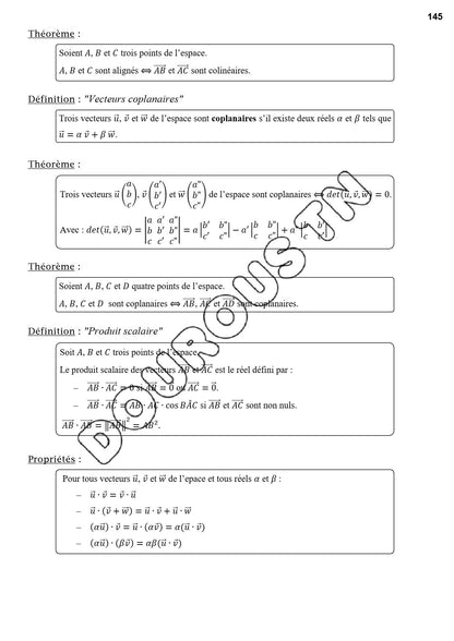 Math cours, résumés et exercices corrigés Tome 1- BAC Sciences