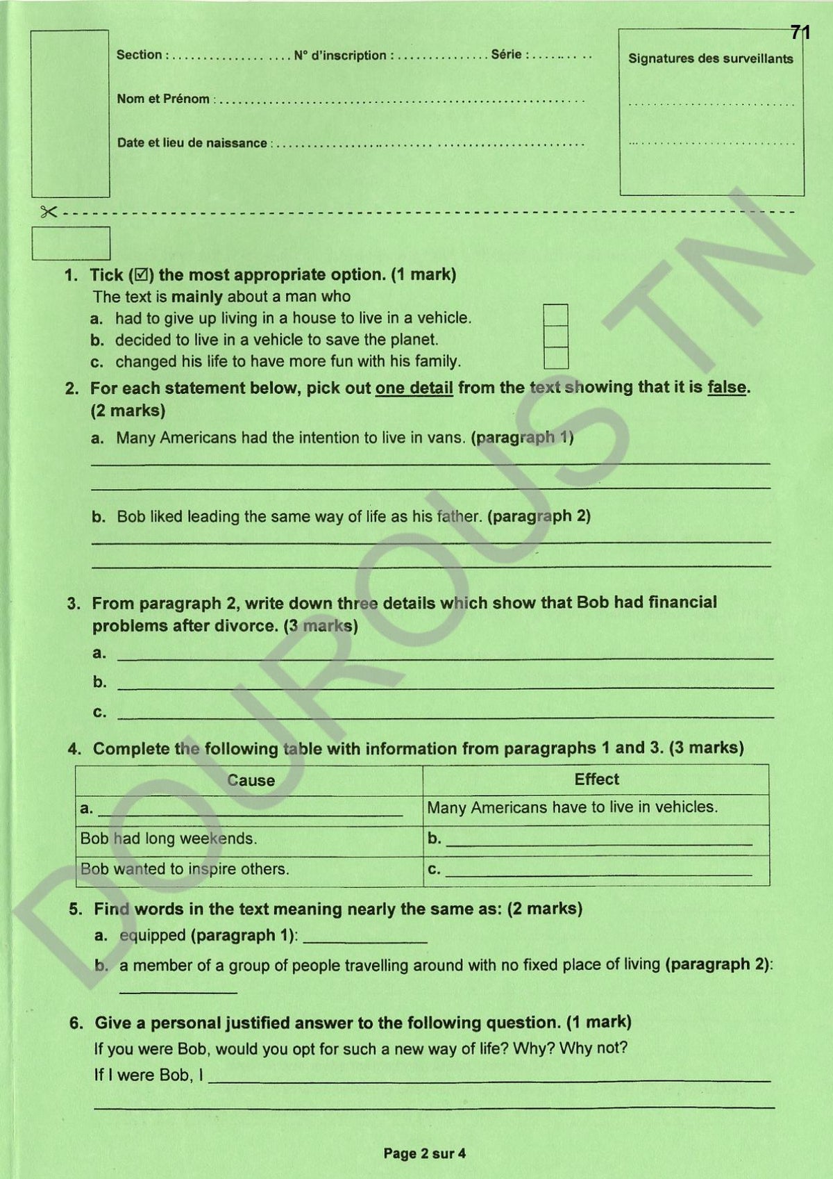 Anglais (BAC sciences - math - techniques - info - éco et gestion)