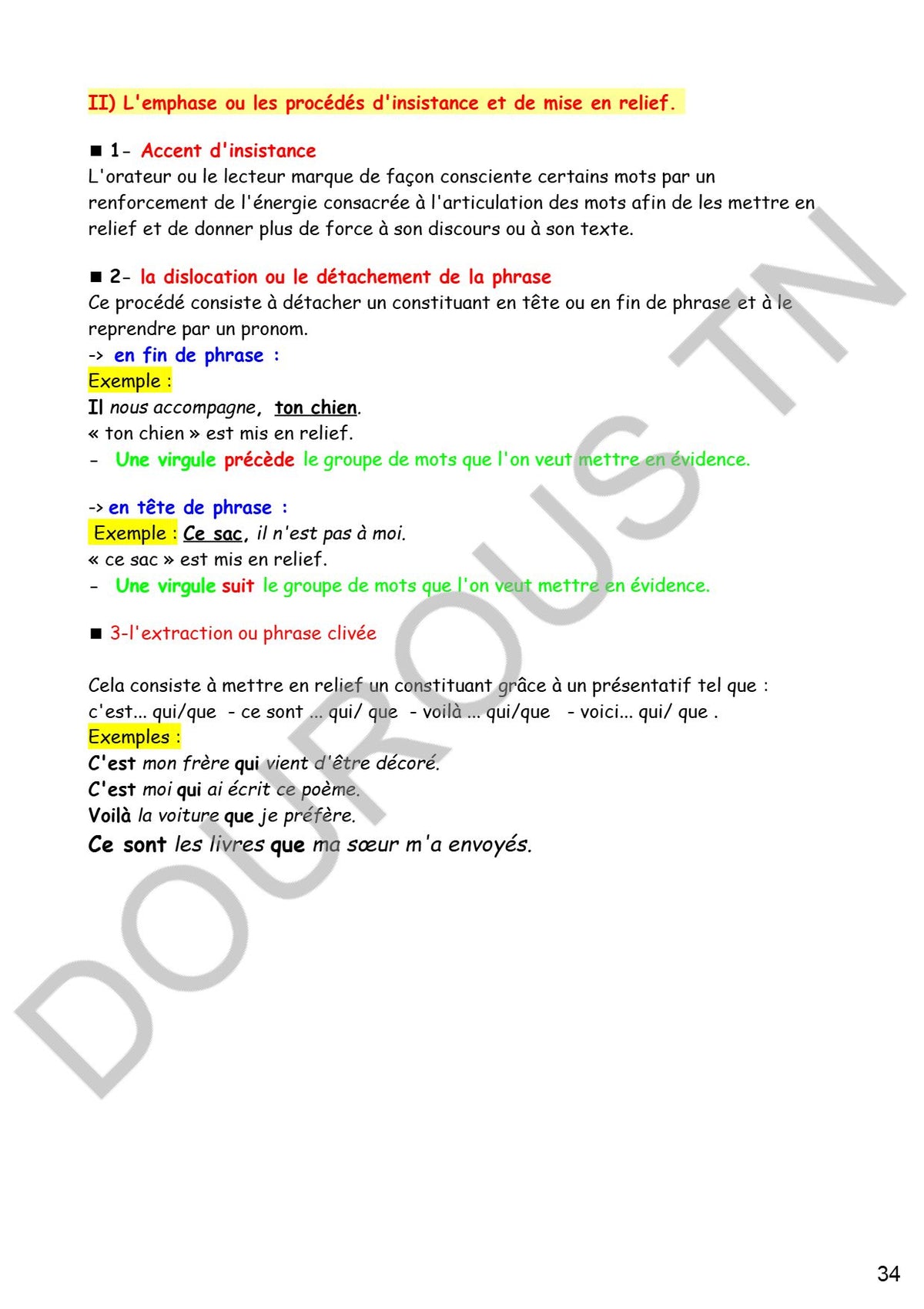 Français résumés, langue, méthodologie et applications - BAC Lettres