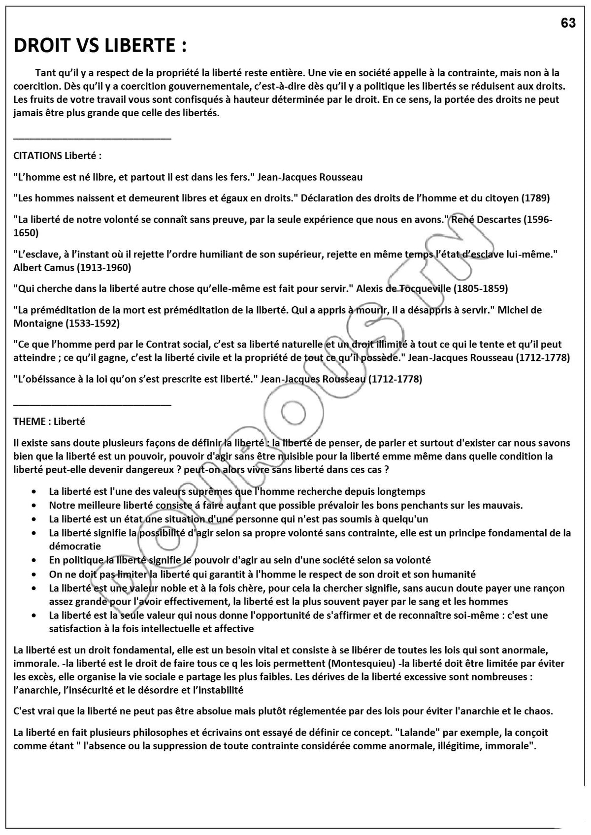 Français (BAC sciences - math - techniques - info - éco et gestion)