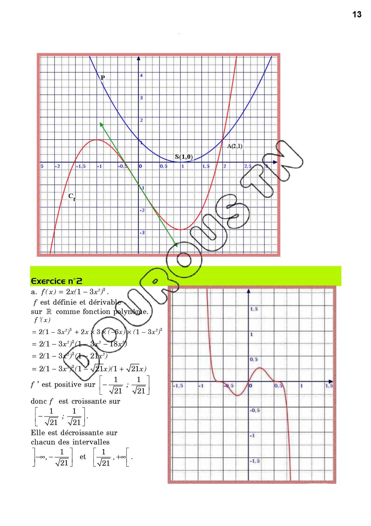 Cours de mathématiques, curriculum vitae et exercices corrigés Tome 2 en couleur - BAC Sciences