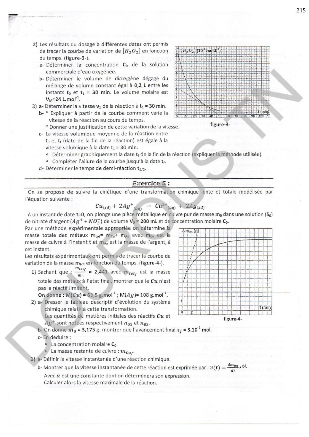 physique - chimie résumés et exercices corrigés Tome 1  - BAC Sciences