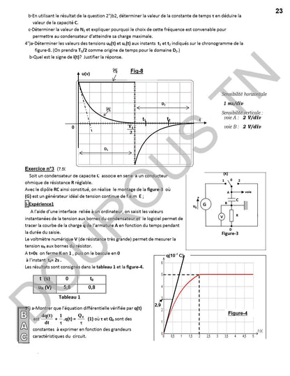 physique - chimie résumés et exercices corrigés Tome 1  - BAC Sciences