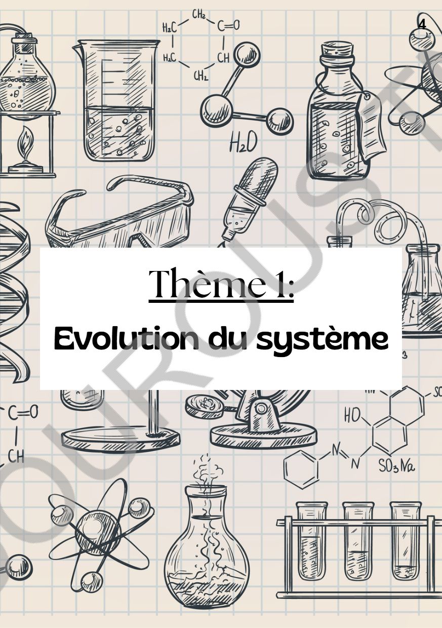 physique - chimie résumés et exercices corrigés Tome 1  - BAC Sciences