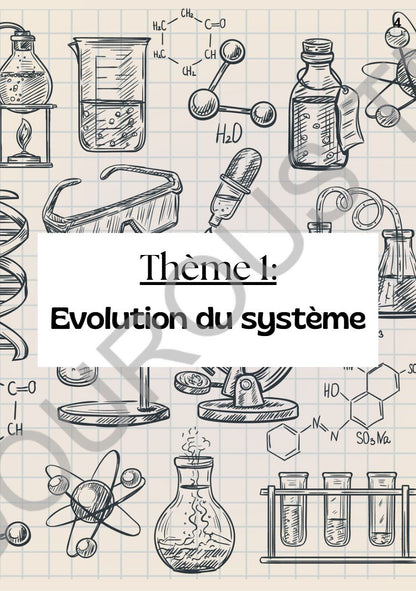 physique - chimie résumés et exercices corrigés Tome 1  - BAC Sciences