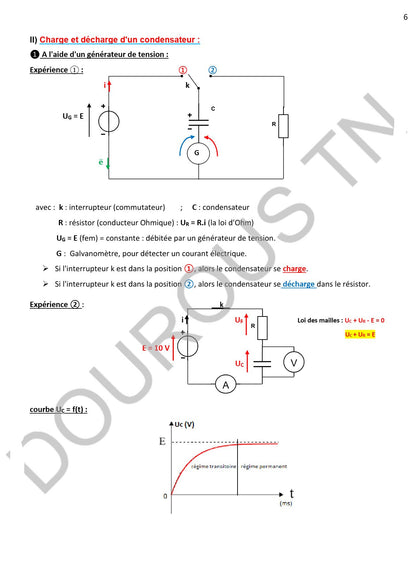 physique - chimie résumés et exercices corrigés Tome 1  - BAC Sciences