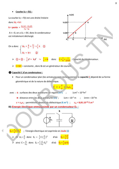 physique - chimie résumés et exercices corrigés Tome 1  - BAC Sciences