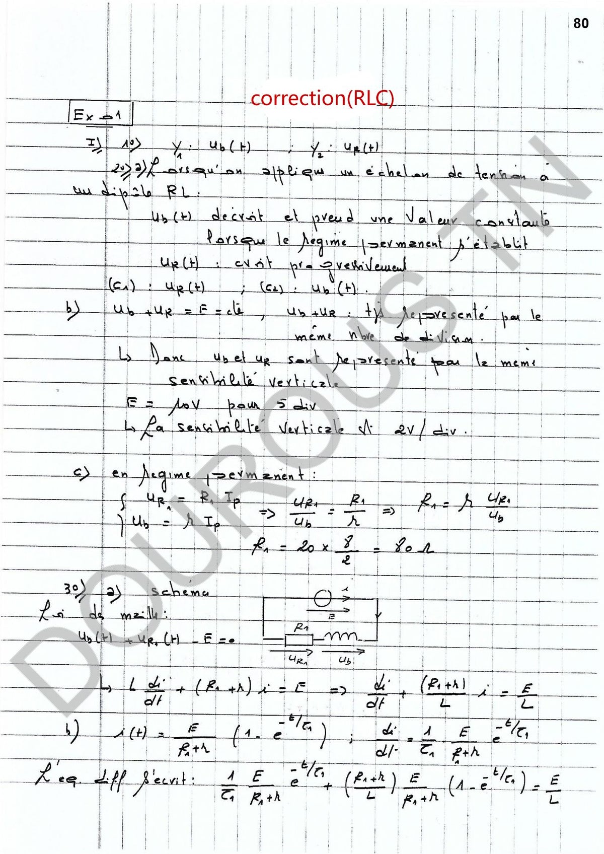 physique - chimie résumés et exercices corrigés Tome 1  - BAC Sciences